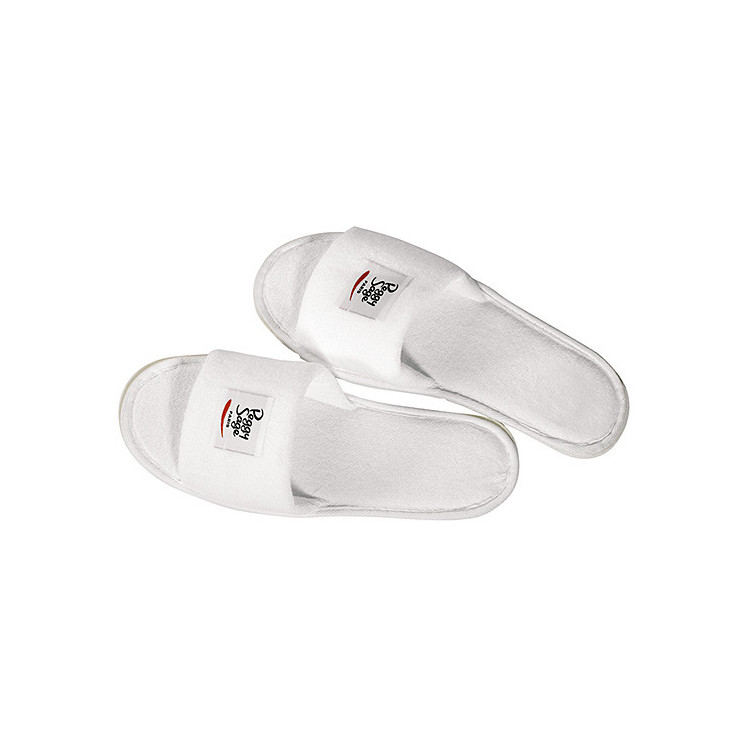 Mules blanches en éponge