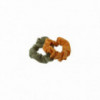 Lot de 2 chouchous en gaze de coton - Kaki et Moutarde