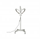 Casque sèche-cheveux Climafly infraquartz avec pied Argent brillant