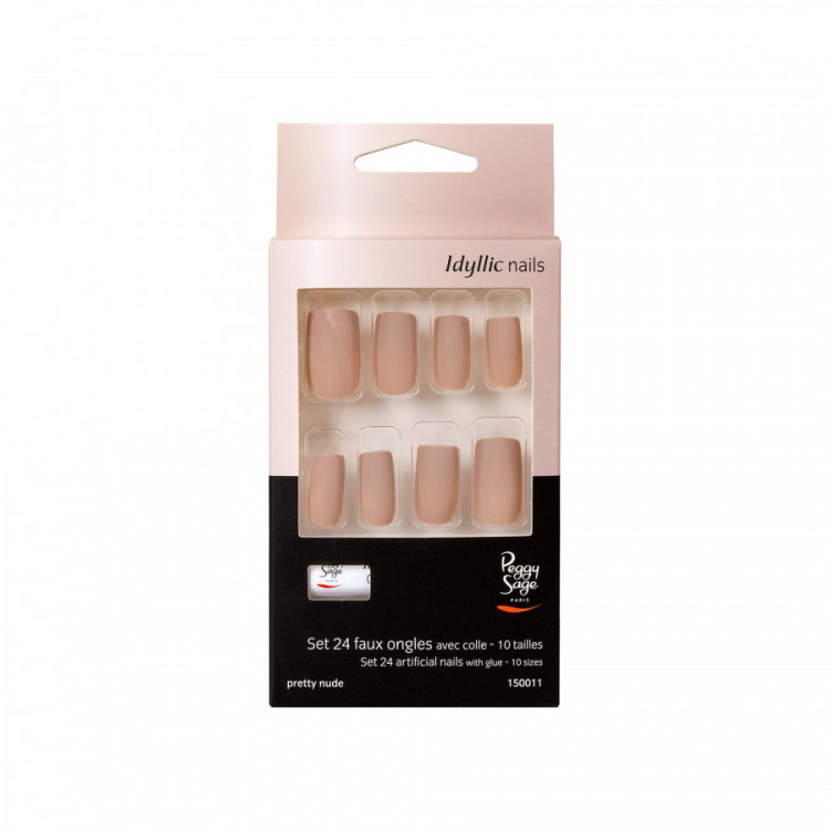 Set 24 faux ongles Idyllic nails Pretty nude