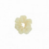 Chouchou Beige Studs Strass Argent