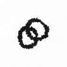 Set de 2 Chouchous Noir Satin