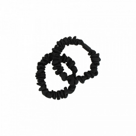 Set de 2 Chouchous Noir Satin