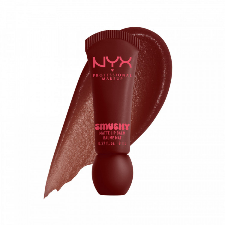 Baume lèvres SMUSHY Smudge Fudge - fini mat, confort, parfum chocolat