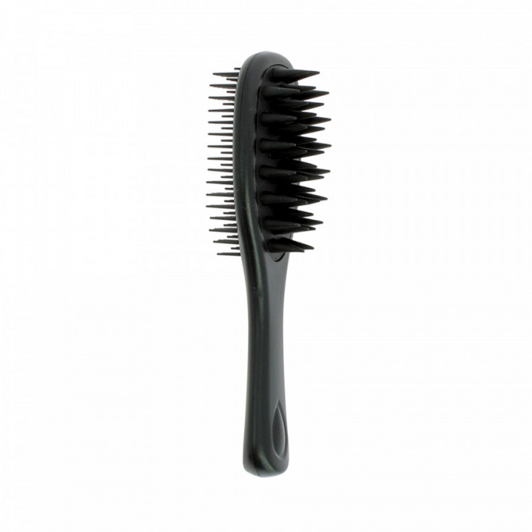 Brosse massante 2-en-1 Noire
