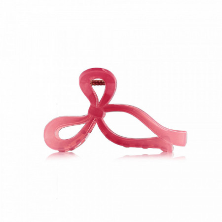 Pince à cheveux forme noeud Rose