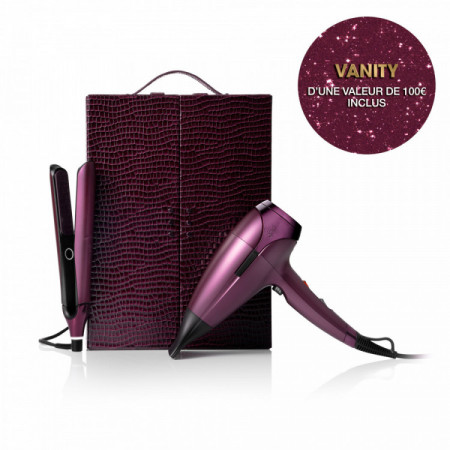 Coffret lisseur Chronos et sèche-cheveux Helios - Collection ghd Cherry Chic