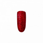 Vernis semi-permanent I-LAK Peggy's Own - rouge pailleté, brillance extrême