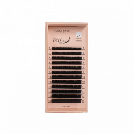 Cil à cil Ellipse Flat CC - 0.12mm - 6 à 13mm Peggy Lashes pro