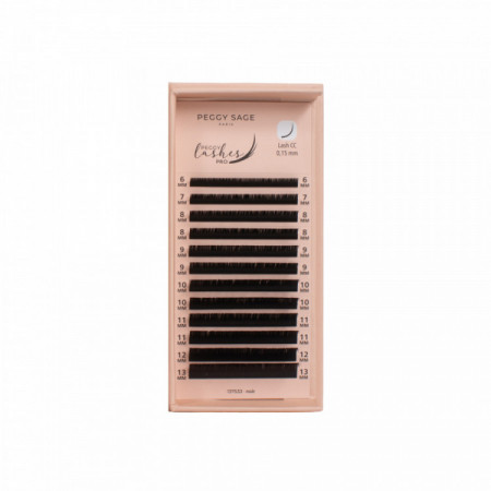 Cil à cil Ellipse Flat CC - 0.15mm - 6 à 13mm Peggy Lashes pro