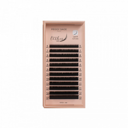 Cil à cil Ellipse Flat M - 0.15mm - 6 à 13mm Peggy Lashes pro