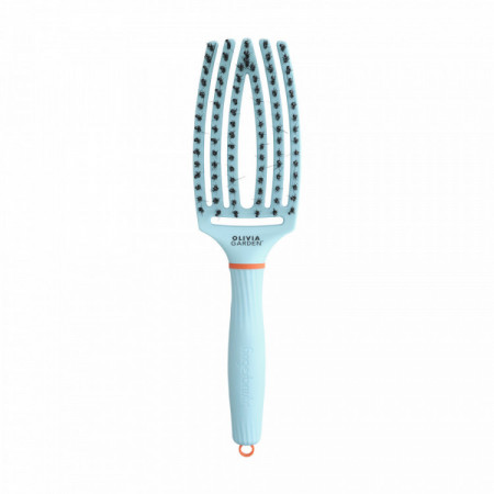 Fingerbrush Care Iconic Boar&Nylon Bubble Blue - flexible, douce, anti-casse
