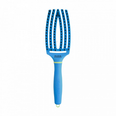 Fingerbrush Care Iconic Boar&Nylon Turbo Blue - flexible, douce, anti-casse
