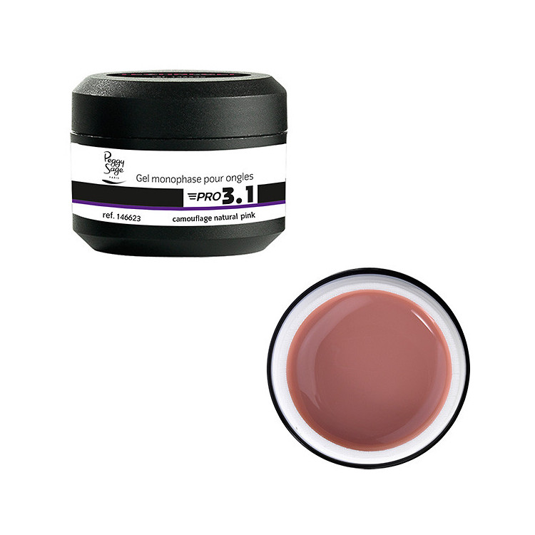 Gel de construction 3 en 1 Pro 3.1 Camouflage natural pink 15g