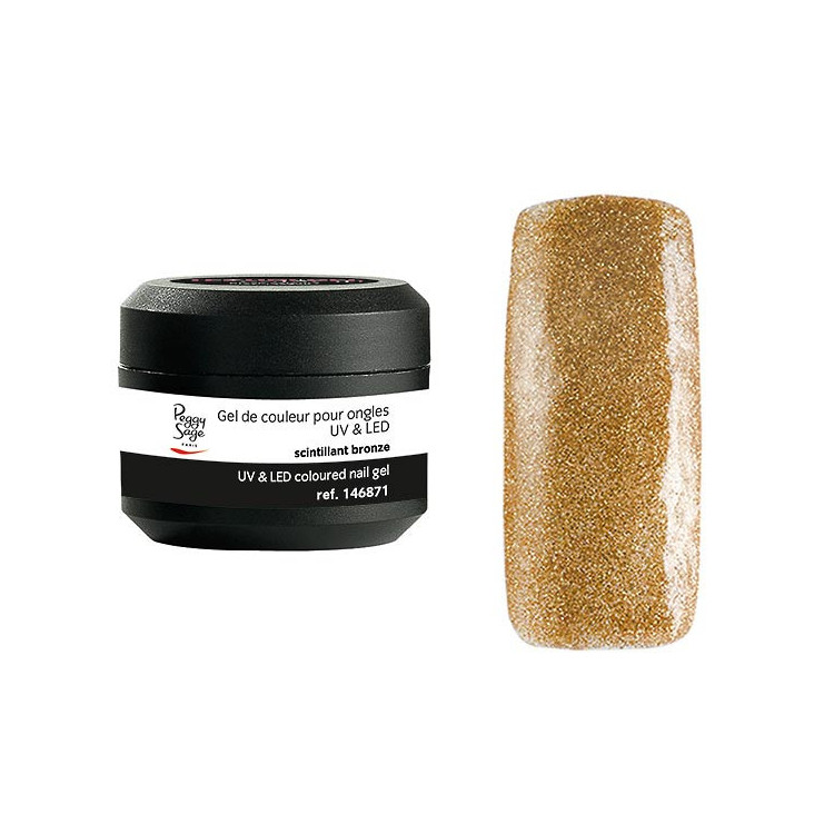 Gel de couleur UV & LED Color It - Scintillant bronze 5g