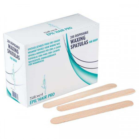 Lot de 200 spatules épilation en bois 15cm