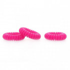 Hair ring fuschia x3