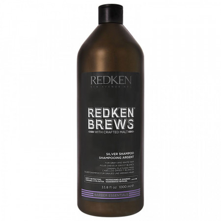 Shampooing argent cheveux gris blancs Redken Brews